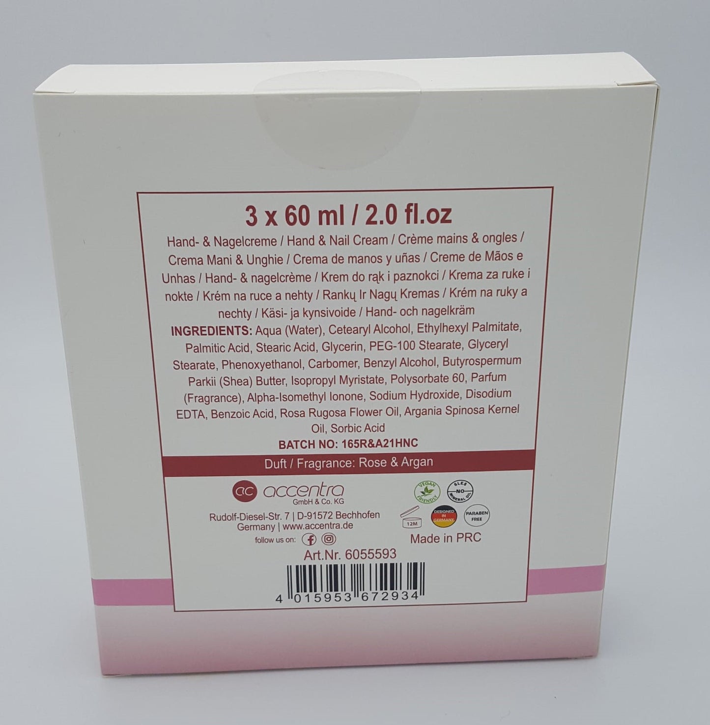 Rose & Argan oil hand cream