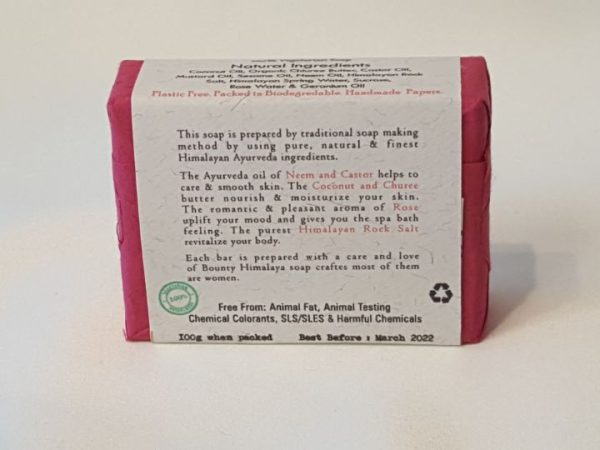 Bounty Himalayan Natural Rose Soap (100% Vegan)