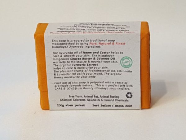 Bounty Himalayan Natural Turmeric Soap (100% Vegan)
