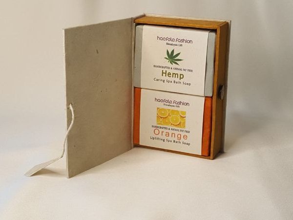 Bounty Himalayan Natural Orange & Hemp Soap, Gift Box (100% Vegan)