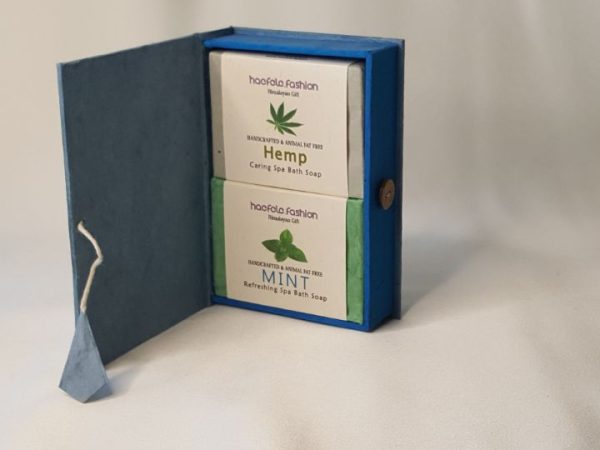 Bounty Himalayan Natural Hemp & Mint Soap, Gift Box (100% Vegan)