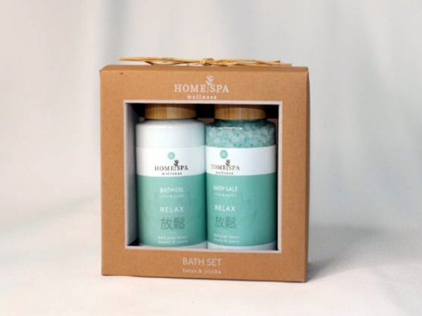 Bath Set HOME SPA In A Gift Box (2Pcs)