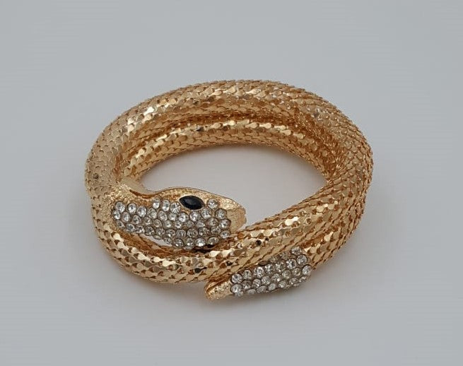 Flexible gold colour Snake Bracelet