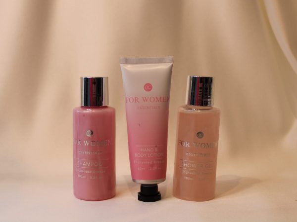Travel Set Essential In A Pink Colour Box (4PCS)