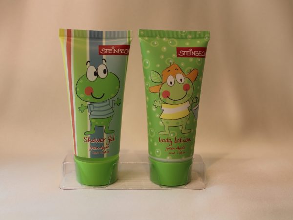 Bath Set FROGS / STEINBECK In A Gift Box With Aloe Vera And Shea Butter (2Pcs)