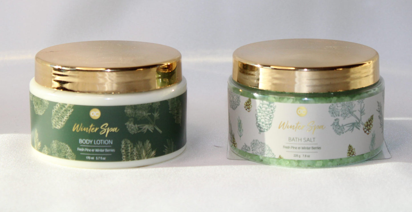 Winter spa bath set in a gift box (2pcs.)