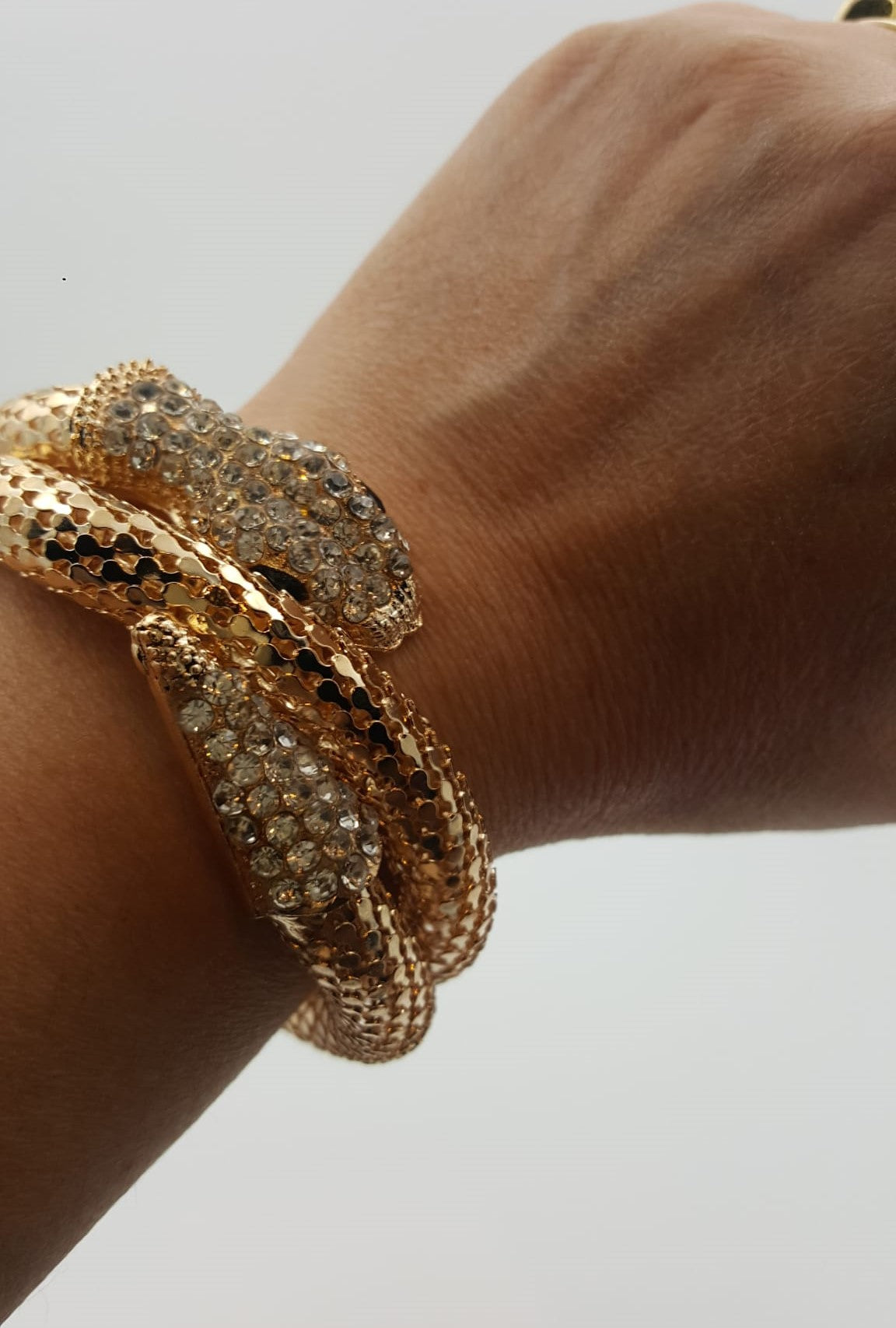 Flexible gold colour Snake Bracelet