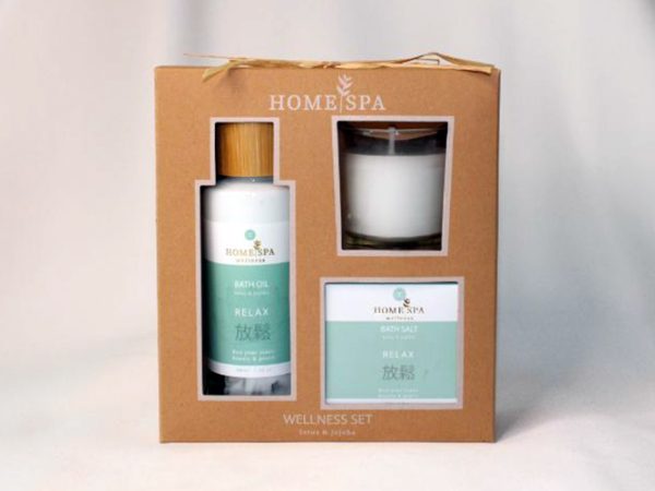Bath Set HOME SPA In A Gift Box (3Pcs)