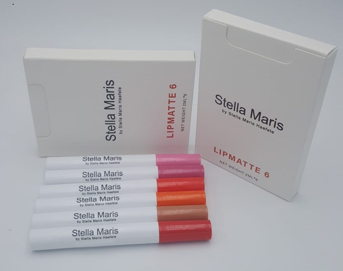 Stella's matte liquid lipstick set 6PCS. 