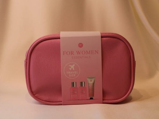 Travel Set Essential In A Pink Color Box (4PCS)
