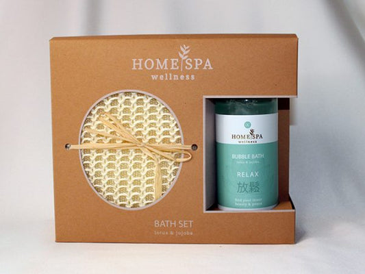 Bath Set HOME SPA In A Gift Box (2Pcs)