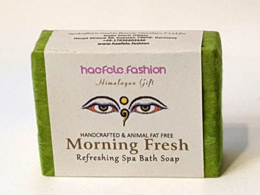 Jabón fresco de la mañana natural del Himalaya Bounty. (100% vegano)