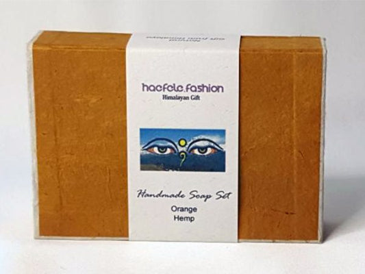 Bounty Himalayan Natural Orange & Hemp Soap, Gift Box (100% Vegan)