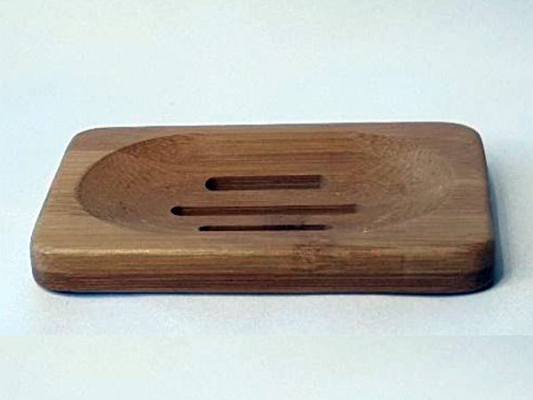 Jabonera de madera de bambú